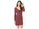 Rvca Knot Up Dress (magenta Fade) Women's Dress