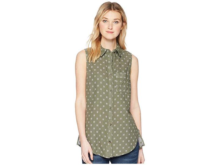 Columbia Trail On Sleeveless Shirt (cypress) Women's Sleeveless