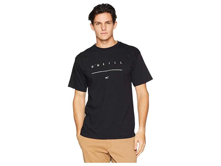 O'neill Taper Printables Top (black) Men's Clothing