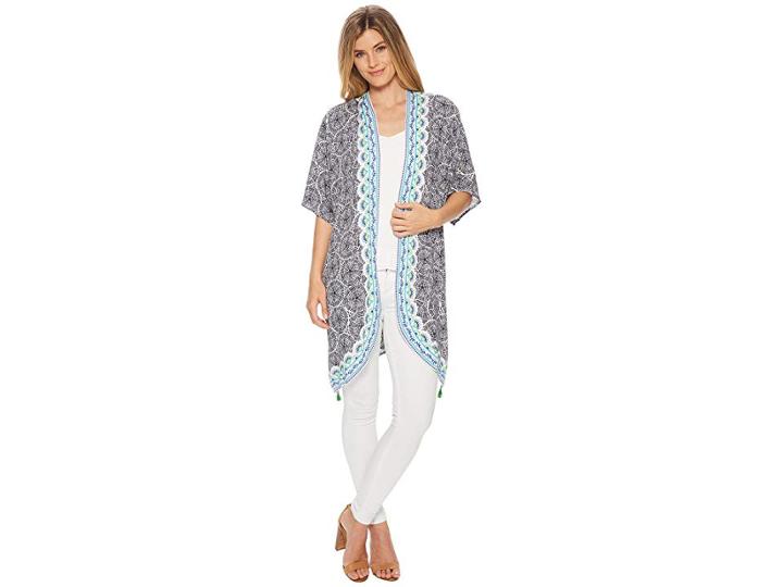 Hatley Beach Wrap (navy Sand Dollars) Women's Clothing