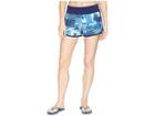 Tommy Bahama Active Patchwork Pull-on Shorts Cover-up (mare Navy) Women's Swimwear