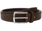 Bugatchi Nero Perforated Belt (marrone) Men's Belts