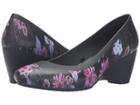 Crocs Lina Wedge (black/plum) Women's Wedge Shoes