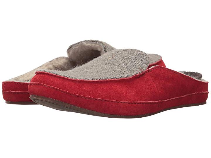 Olukai Alaula (cooler Grey/red Mud) Women's Slippers