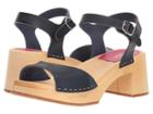 Swedish Hasbeens Mia (dark Blue) Women's Sandals