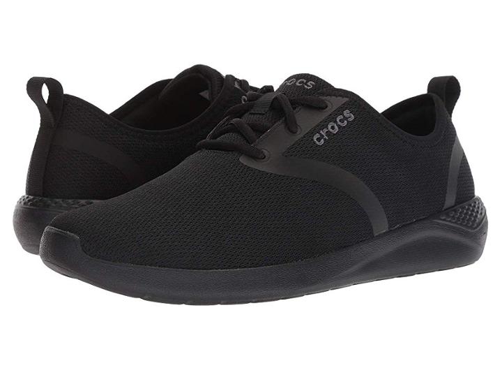 Crocs Literide Lace (black/black) Men's  Shoes