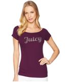 Juicy Couture Juicy Off The Shoulder Tee (nightingale) Women's T Shirt