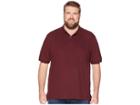 Nautica Big & Tall Big Tall Short Sleeve Solid Deck Shirt (royal Burgundy) Men's Clothing