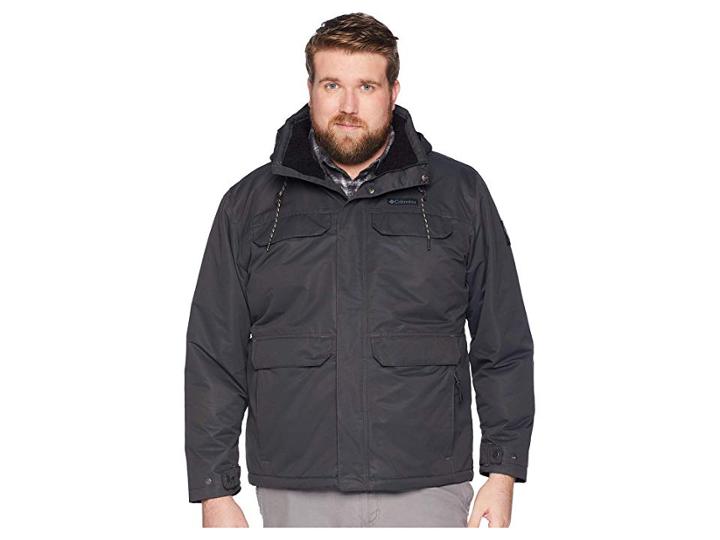 Columbia Big Tall South Canyontm Lined Jacket (shark/black) Men's Coat