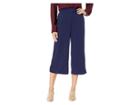 Michael Michael Kors Side Slit Hem Pants (true Navy) Women's Casual Pants