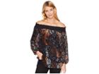 Tribal On And Off Shoulder Blouse (copper) Women's Blouse