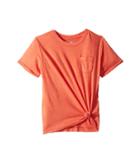 Maddie By Maddie Ziegler Short Sleeve Knotted Tee (big Kids) (orange) Girl's T Shirt