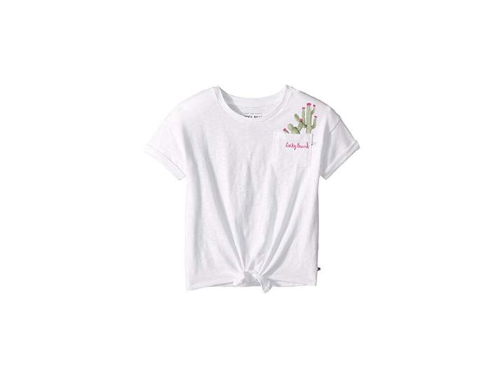 Lucky Brand Kids Wynne Tee (little Kids) (whisper White) Girl's T Shirt