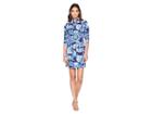 Lilly Pulitzer Upf 50+ Skipper Dress (bright Navy In Reel Life) Women's Dress