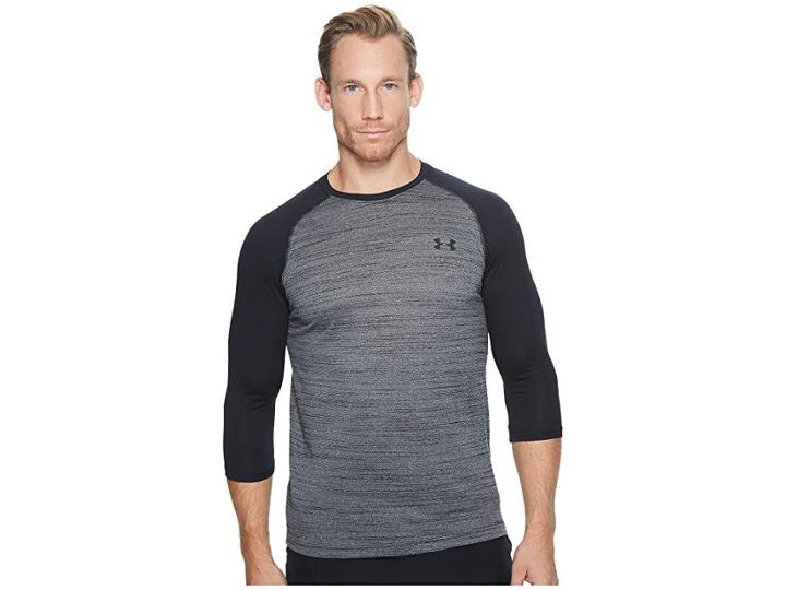 Under Armour Tech 3/4 Sleeve (black/#/black) Men's Clothing