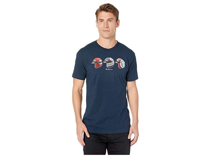 Ben Sherman Helmets Graphic Tee (navy) Men's T Shirt