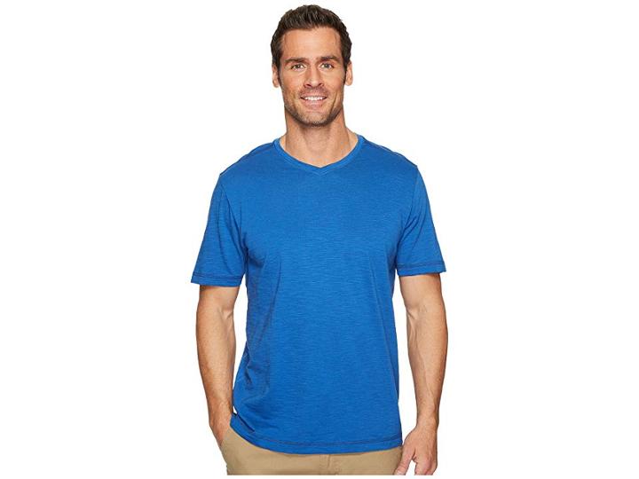 Tommy Bahama Portside Palms V-neck T-shirt (galaxy Blue) Men's Clothing
