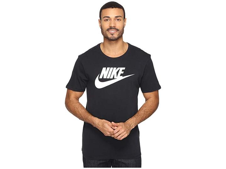 Nike Futura Icon Tee (black/black/white) Men's Short Sleeve Pullover