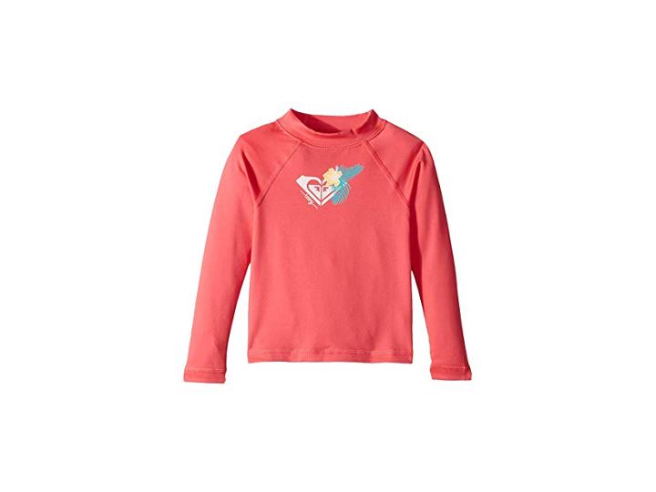 Roxy Kids Hawaii Long Sleeve Rashguard (toddler/little Kids) (honey Suckle) Girl's Swimwear