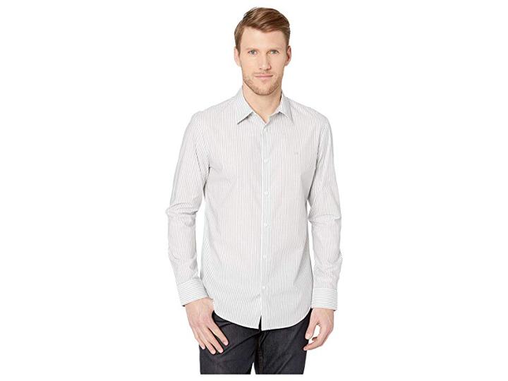 Calvin Klein The Stretch-cotton Shirt (black) Men's Clothing