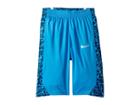 Nike Kids Dry Avalanche Aop Basketball Shorts (little Kids/big Kids) (equator Blue/white/black/white) Boy's Shorts