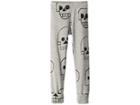 Nununu Skull Robot Leggings (toddler/little Kids) (heather Grey) Girl's Casual Pants