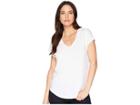 Lilla P Easy V-neck Tee (white) Women's T Shirt
