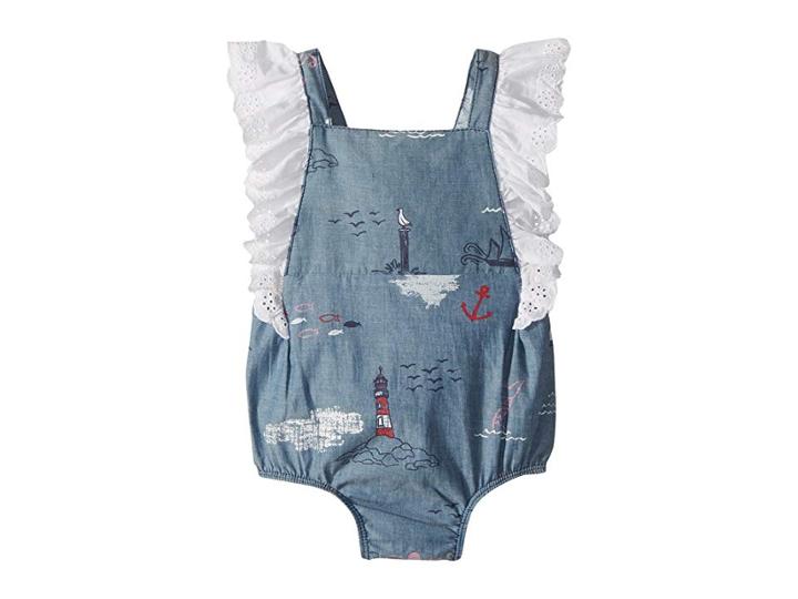 Mud Pie Sail Away Bubble (infant) (blue) Girl's Jumpsuit & Rompers One Piece