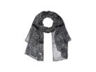Michael Michael Kors Wavy Leopard Stripes Oblong (black/white/black) Scarves