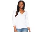 Lucky Brand Eyelet Peasant Top (lucky White) Women's Clothing
