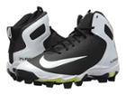 Nike Alpha Huarache Keystone Mid (black/white/white/wolf Grey) Men's Cleated Shoes