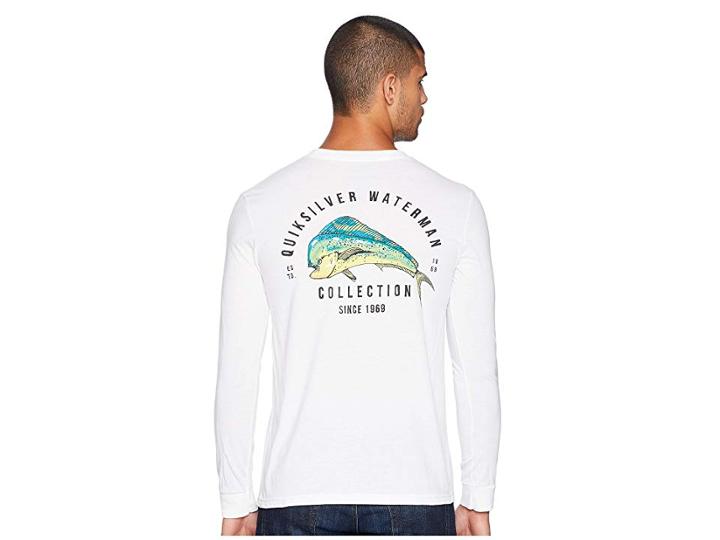 Quiksilver Waterman El Mahe Long Sleeve Tech T-shirt (white) Men's T Shirt