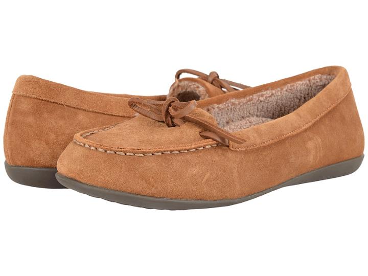 Vionic Cozy Ida Slipper (chestnut) Women's Flat Shoes