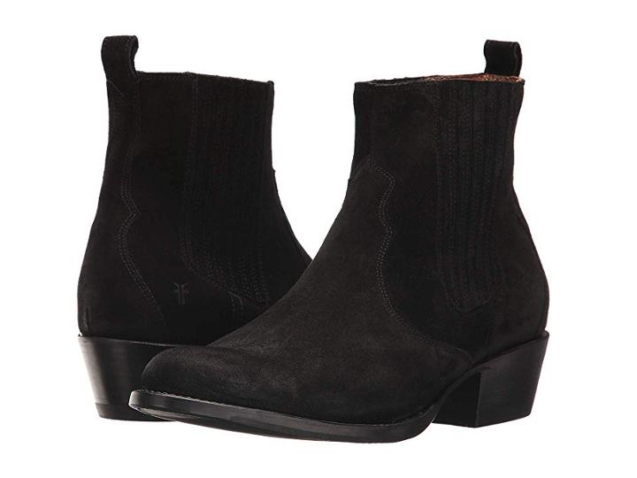 Frye Diana Chelsea (black Soft Oiled Suede) Women's Boots