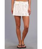 Lole Speed Skirt Lsw1021 (white Broken Stripe) Women's Skirt