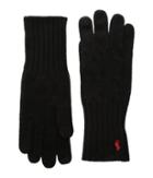 Polo Ralph Lauren Cashmere Blend Classic Cable Knit Gloves (polo Black) Extreme Cold Weather Gloves