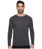 Brooks Ghost Long Sleeve (heather Black) Men's Workout