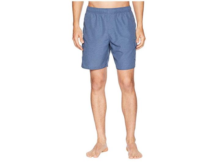 Quiksilver Waterman Balance Volley Swim Trunks (dark Denim Heather) Men's Swimwear