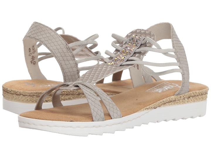 Rieker 63029 Lindsey 29 (grau/nebel/silber/grau) Women's Shoes