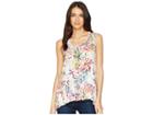 Karen Kane Ruffle Hem Tank Top (print) Women's Sleeveless