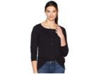 Woolrich Meadow Forks Long Sleeve Henley (black) Women's Long Sleeve Pullover