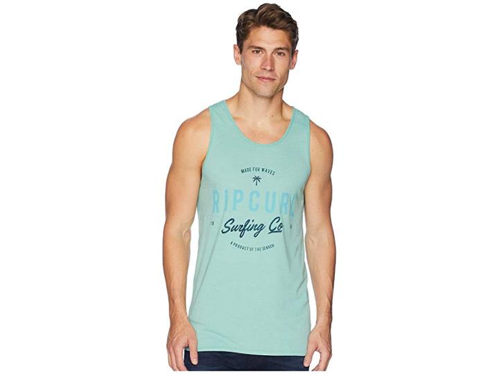 Rip Curl Ascender Heritage Tank Top (green) Men's Clothing