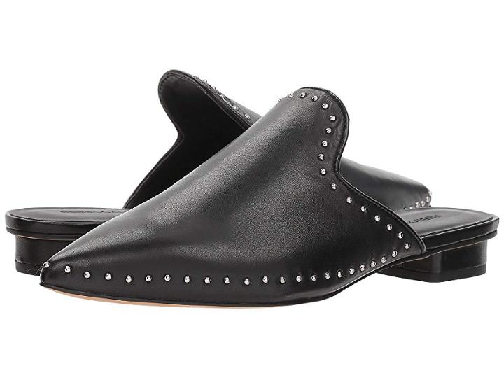 Rebecca Minkoff Chamille Stud (black Leather) Women's Dress Flat Shoes
