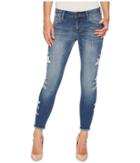 Kut From The Kloth Connie Ankle Skinny Floral Applique In International (international/medium Base Wash) Women's Jeans