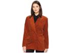 Blank Nyc Corduroy Double Breasted Blazer In Clockwork Copper (clockwork Copper) Women's Jacket