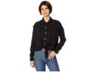 Free People Sunstreaks Tie Front (black) Women's Blouse