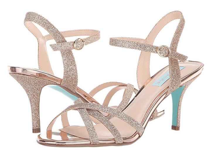 Blue By Betsey Johnson Tyler (champagne Glitter) High Heels