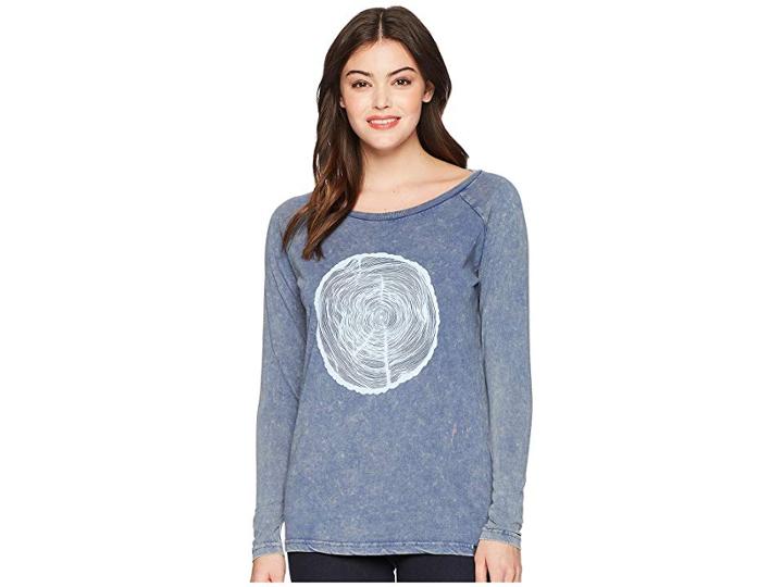 Tentree Future Villa T-shirt (true Navy Mineral) Women's Clothing