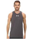 Under Armour Charged Cotton(r) Jus Sayin Too Tank (carbon Heather/elemental/element) Men's Sleeveless