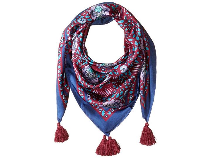 Rebecca Minkoff Persian Rose Silk Square (red) Scarves